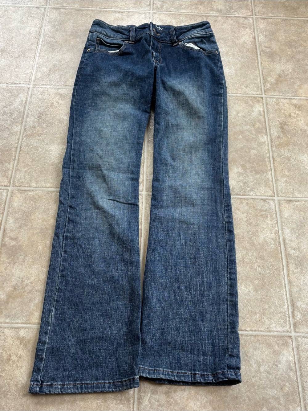 Classic Women's Dark Blue Bootcut Jeans
